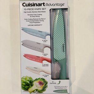 Cuisinart Advantage 12-Piece Knife Set w/ Blade Guards,  Farmhouse style,